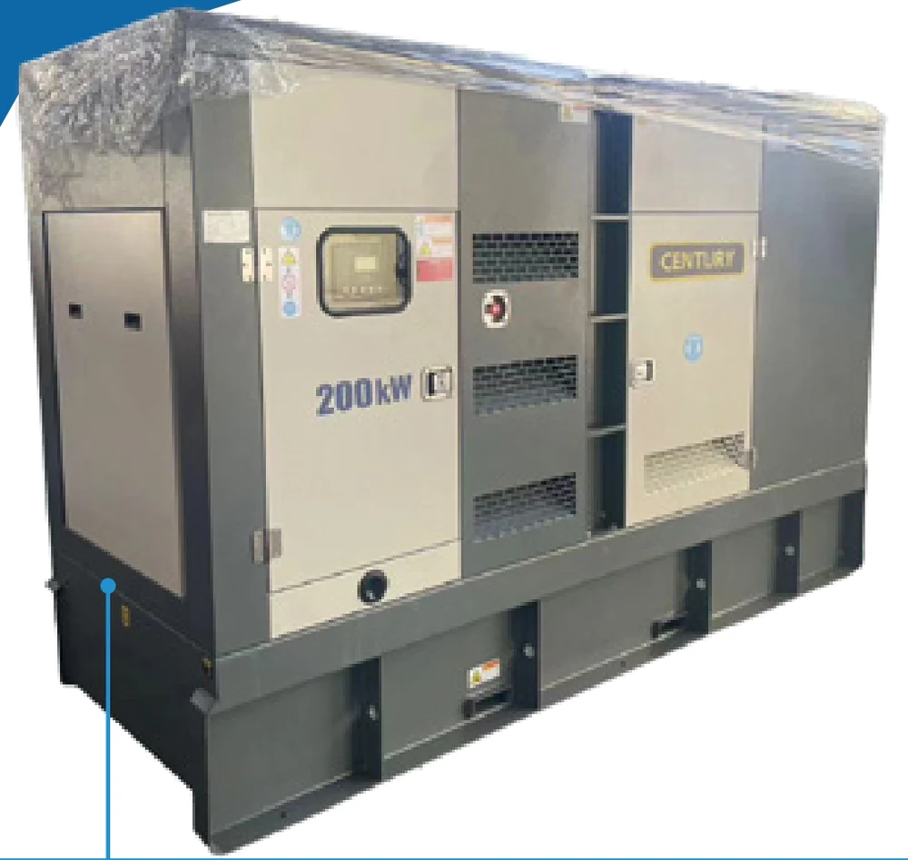 Generador diésel Century 200 kW motor Cummins