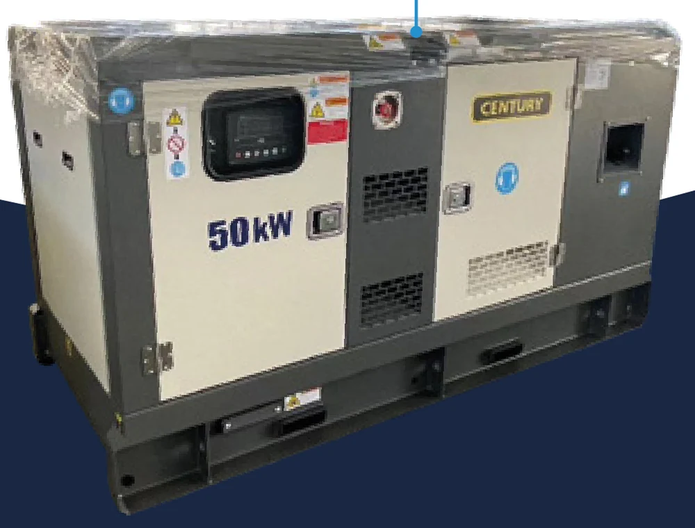 Generador diésel Century 50 kW motor Cummins
