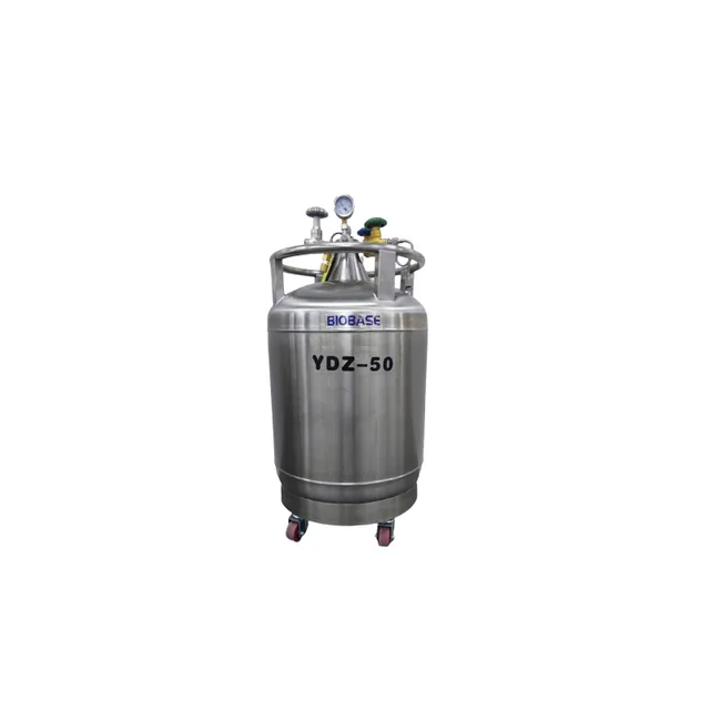 Contenedor de nitrógeno líquido autopresurizado BIOBASE YDZ-30 YDZ-50 YDZ-100 YDZ-200 — Biobase