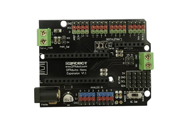 DFRobot Gravity Nano I/O Shield para Arduino Nano — DFRobot