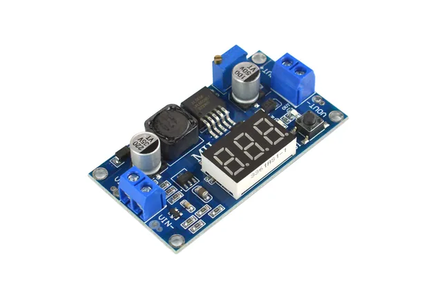 DFRobot convertidor elevador DC-DC ajustable 20 W con display — DFRobot