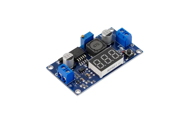 DFRobot convertidor reductor DC-DC ajustable 20 W con display — DFRobot