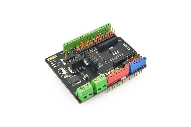 DFRobot Gravity shield de expansión E/S y driver de motores — DFRobot