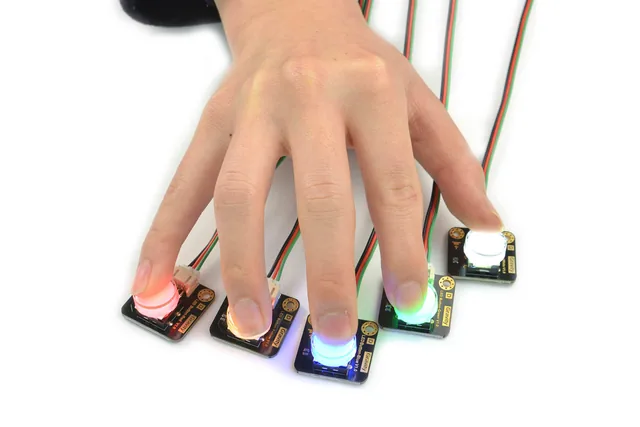 DFRobot Gravity pack de 5 botones LED — DFRobot