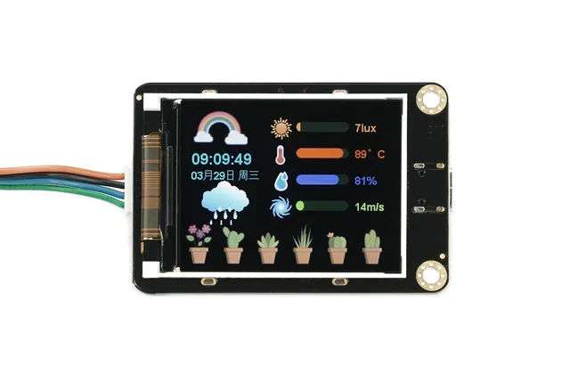 DFRobot Gravity pantalla IPS a color de 2,0" (I2C y UART) — DFRobot