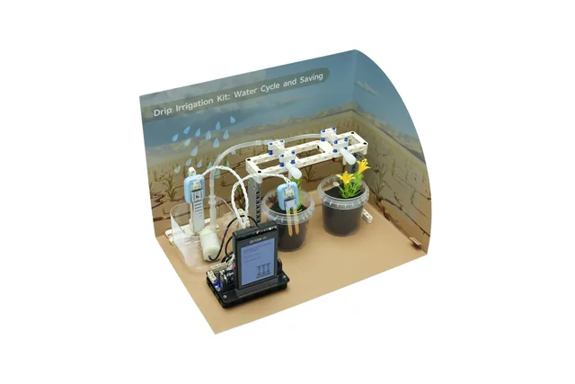 DFRobot BOSON kit de riego por goteo con UNIHIKER K10 — DFRobot