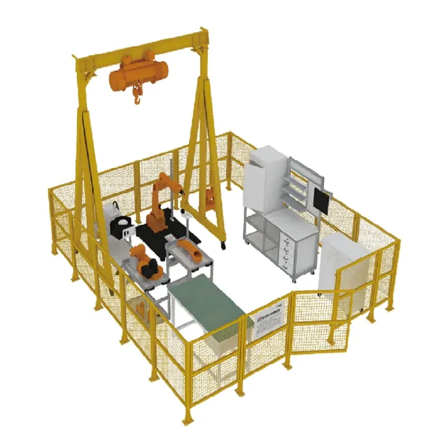 Estación de montaje, desmontaje, operación y mantenimiento de robot industrial Dolang DLIR-106 — Dolang