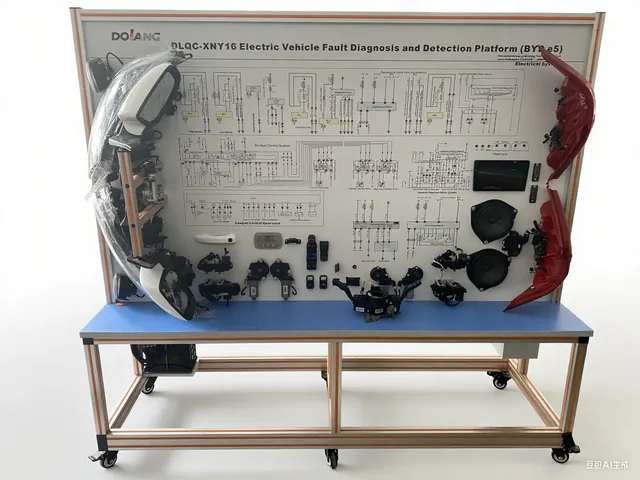 Plataforma de entrenamiento de controlador tres en uno de alto voltaje BYD Qin EV Dolang DLQC-XNY16 — Dolang