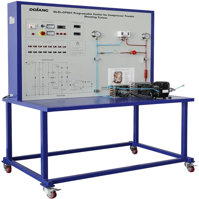 Equipo de entrenamiento de diagnóstico de fallas de compresores Dolang DLZL-CPG01 — Dolang