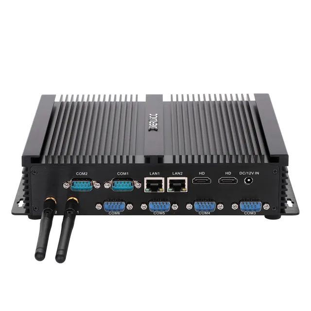 Mini PC industrial sin ventilador 6 COM JIERUICC GT4000 — JIERUICC