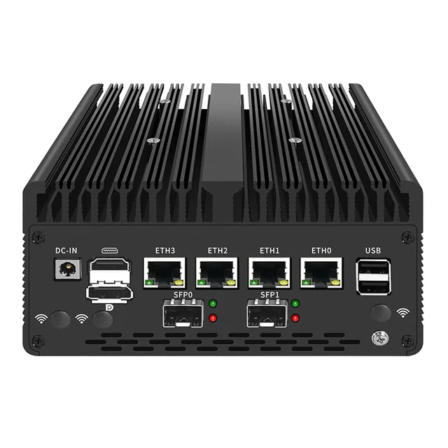 Mini PC firewall 13.ª gen 4 LAN con SFP+ 10G JIERUICC GT4L-2S/GT4L-4S — JIERUICC