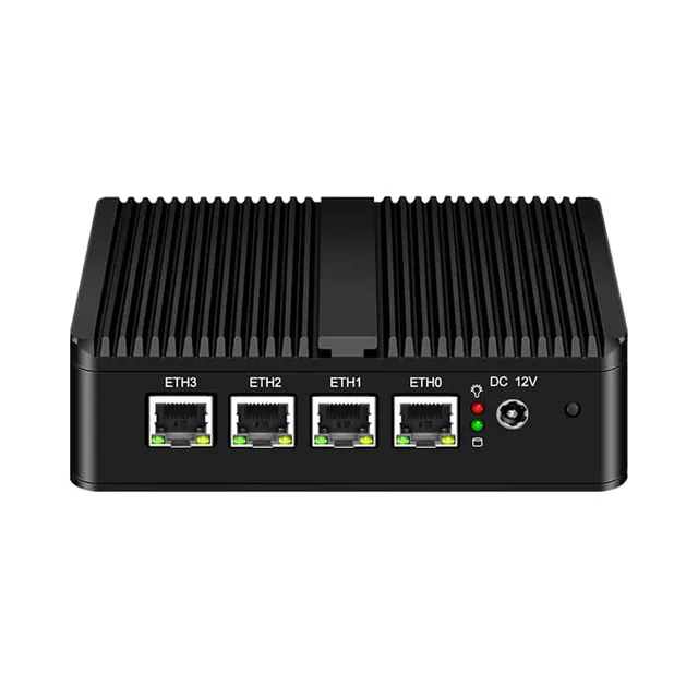 Mini PC firewall sin ventilador 4 LAN JIERUICC GT4L-V1 — JIERUICC
