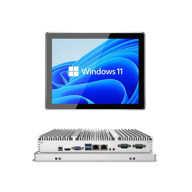 PC de panel industrial IP65 12.1" táctil capacitivo JIERUICC GTY-121T — JIERUICC