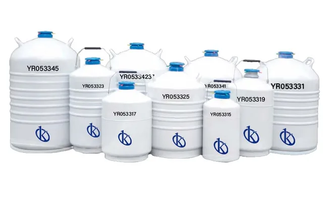 Contenedor criogénico de gran capacidad para almacenamiento o transporte Kalstein YR053312 / YR053321 — Kalstein