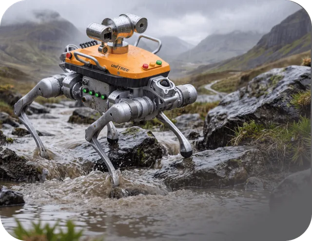 Robot cuadrúpedo antiexplosión Unitree B2-Ex — Unitree Robotics