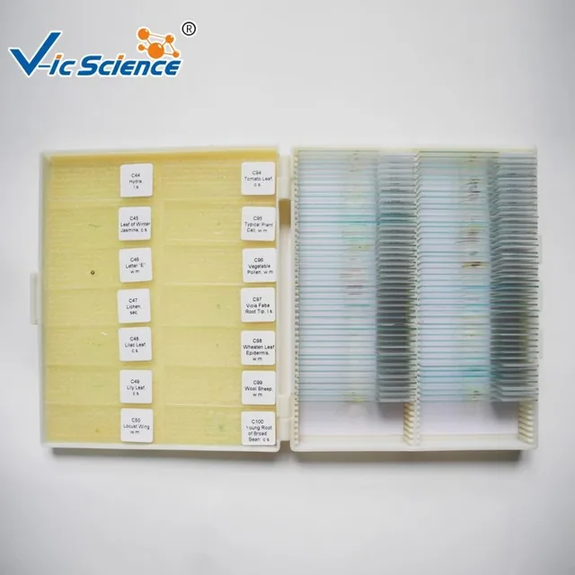 Juego de 100 placas de biología — VIC Science