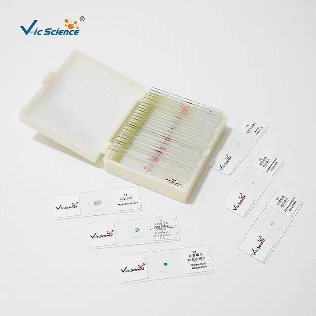 Juego de 100 placas de histología — VIC Science