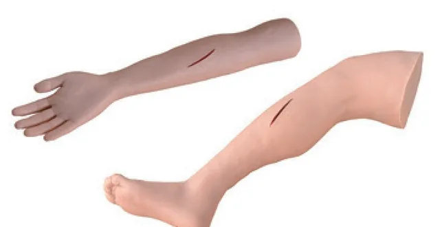Brazo y pierna avanzados para práctica de sutura quirúrgica — VIC Science