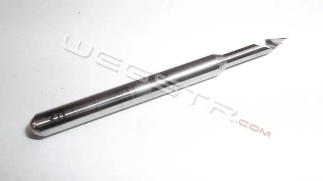 Buril de grabado espiral de carburo 30° de punta plana Wegstr — Wegstr