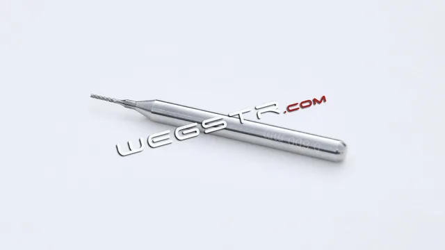 Fresa de carburo tipo lima (espiral) de dos filos 0.60 mm Wegstr — Wegstr