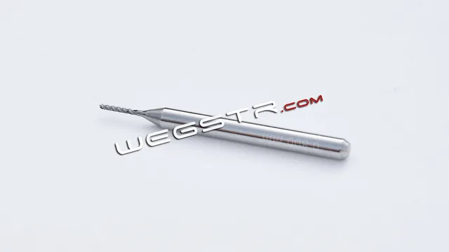 Fresa de carburo tipo lima (espiral) de dos filos 0.80 mm Wegstr — Wegstr