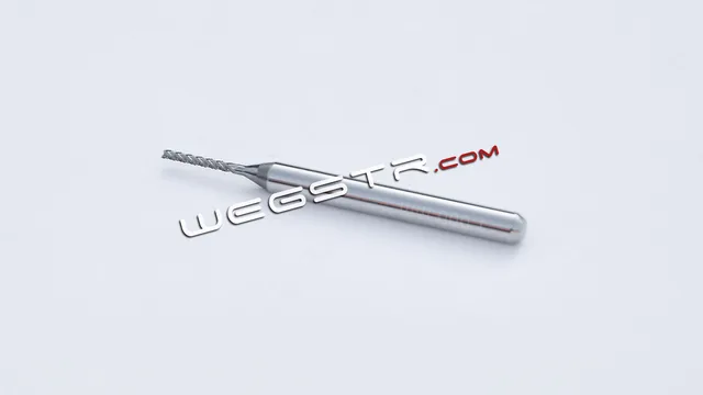 Fresa de carburo tipo lima (espiral) de dos filos 1.00 mm Wegstr — Wegstr