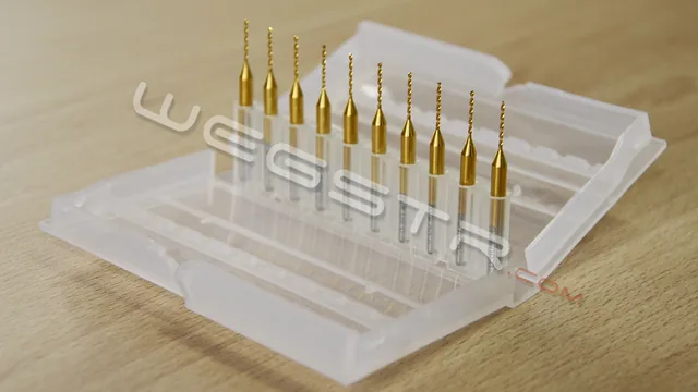 Juego de 10 brocas 0.7 mm con recubrimiento TiN Wegstr — Wegstr