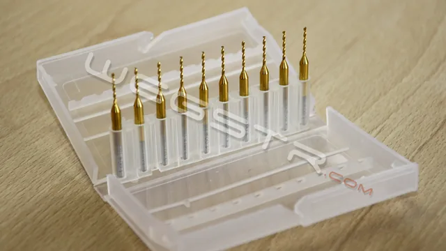 Set of 10 TiN-Coated 1.0 mm Drill Bits Wegstr — Wegstr