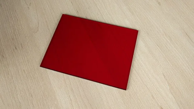 Plexiglás rojo 165 x 122 x 3 mm Wegstr — Wegstr