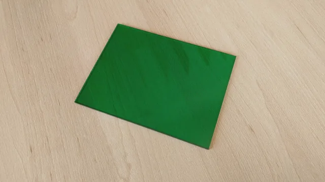 Plexiglás verde 165 x 122 x 3 mm Wegstr — Wegstr