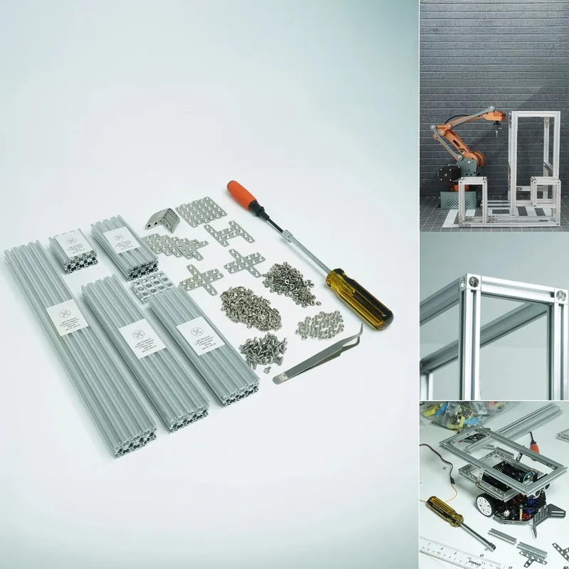 Set Inicial de Perfiles T-slot WLKATA RobotFrame - XFactory — WLKATA