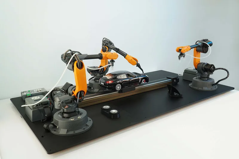 Línea de Ensamblaje Automotriz WLKATA Mirobot — WLKATA