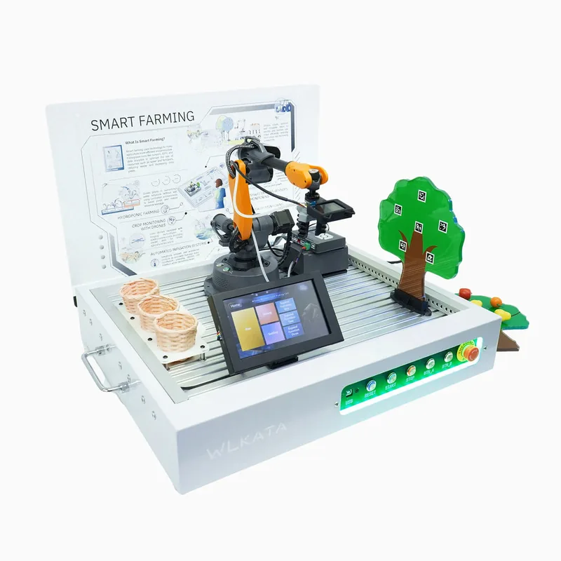 Celda de Cosecha de Frutas WLKATA Mirobot con Visión IA y Pantalla Táctil — WLKATA