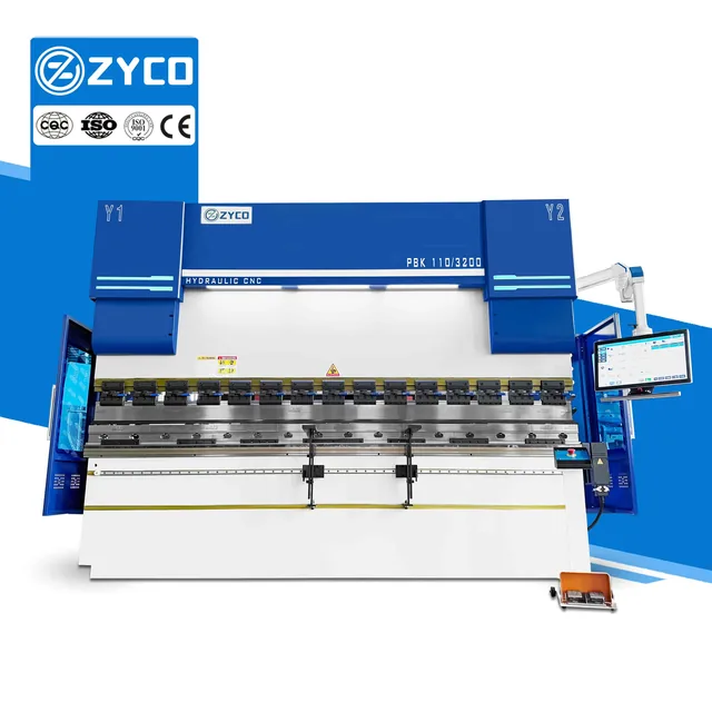 Plegadora hidráulica CNC ZYCO con sistema ET18 — ZYCO